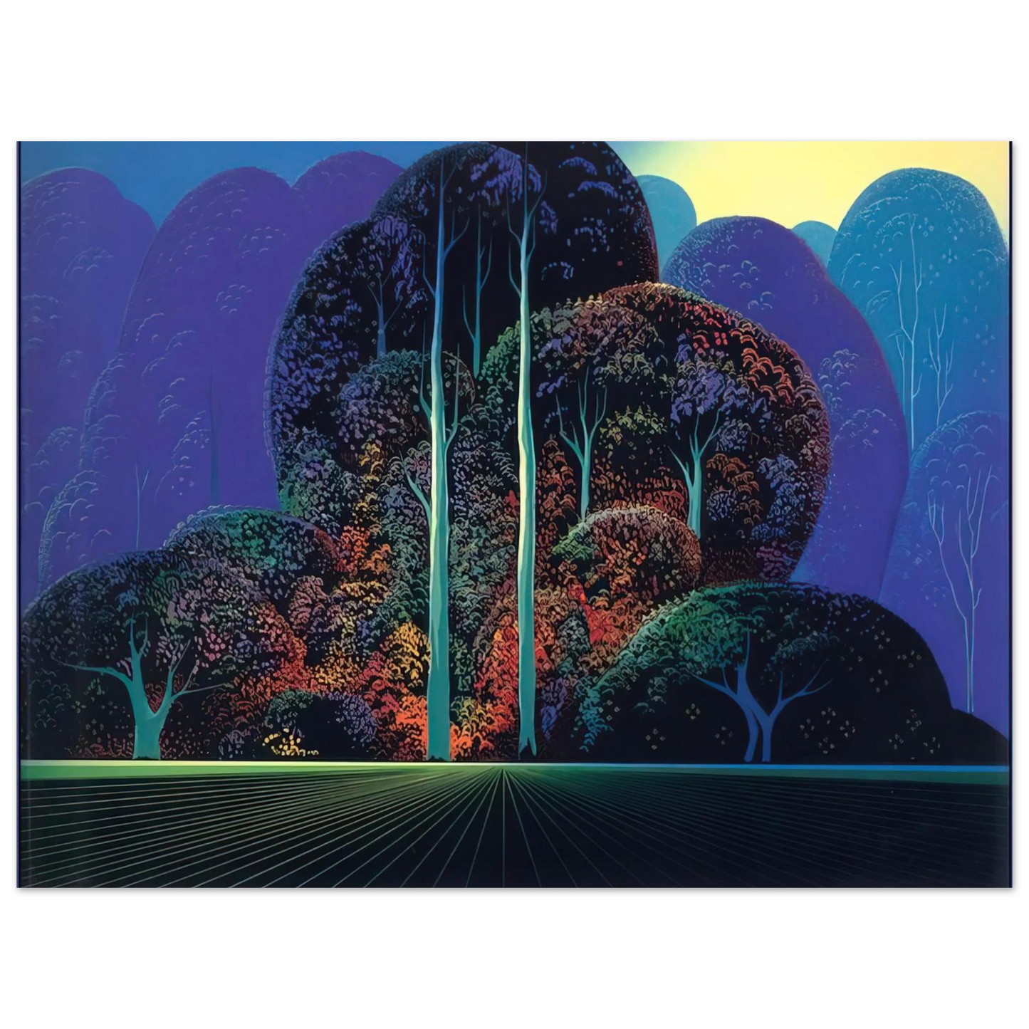 Eyvind Earle - Softening Shades of Twilight Fine Art Poster - Default Title