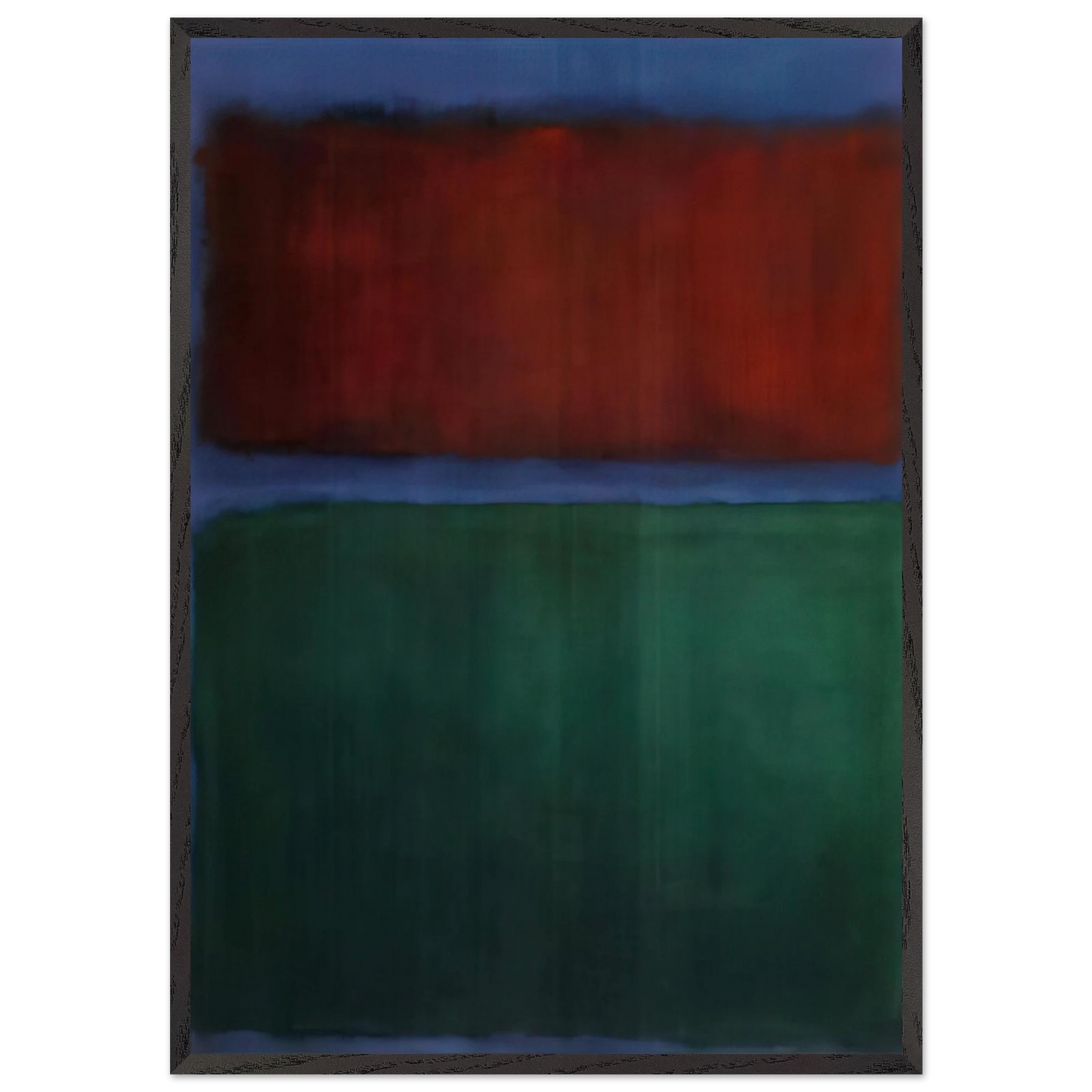 Earth and Green - 1955 - Mark Rothko 70x100 cm / 28x40 inches Framed Art Print – Black Wooden Frame