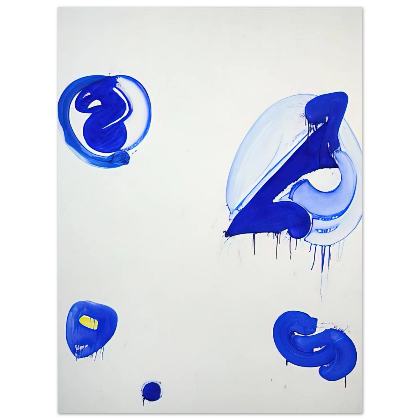 Sam Francis - Blue Balls V Fine Art Poster - Default Title