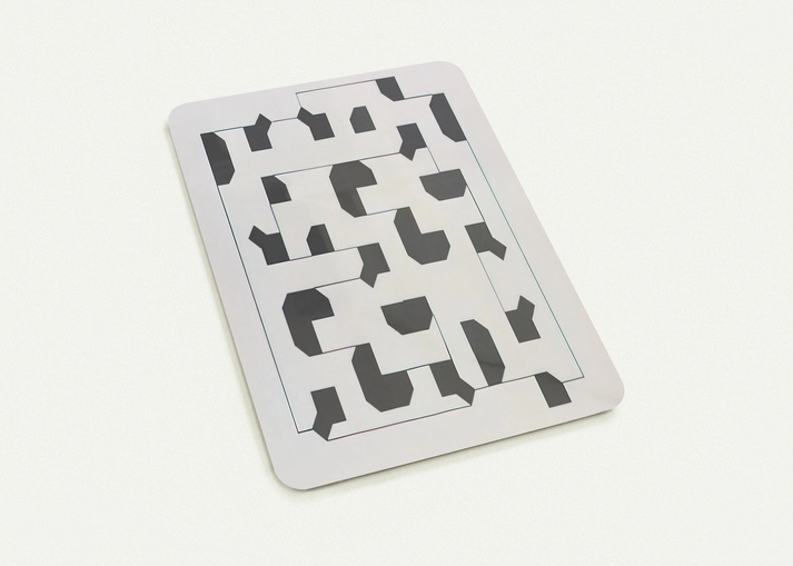 Curva di Peano - 1975 By Bruno Munari Pack of 10 Post Cards | Bruno Munari Post Cards | A6 (10.5 x 14.8 cm) - 4.1 x 5.8 inches