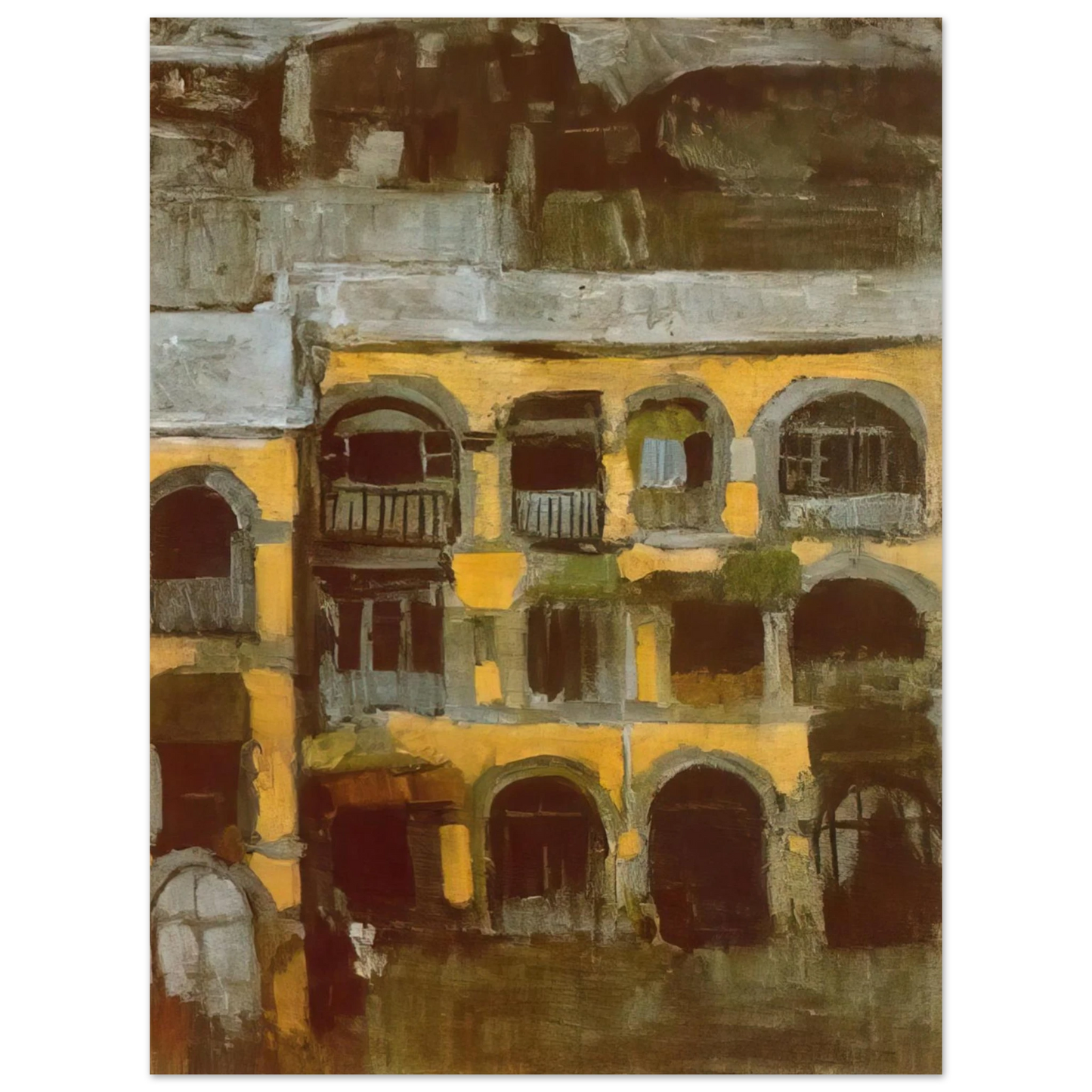 Pablo Picasso - A blue house Fine Art Poster - Default Title