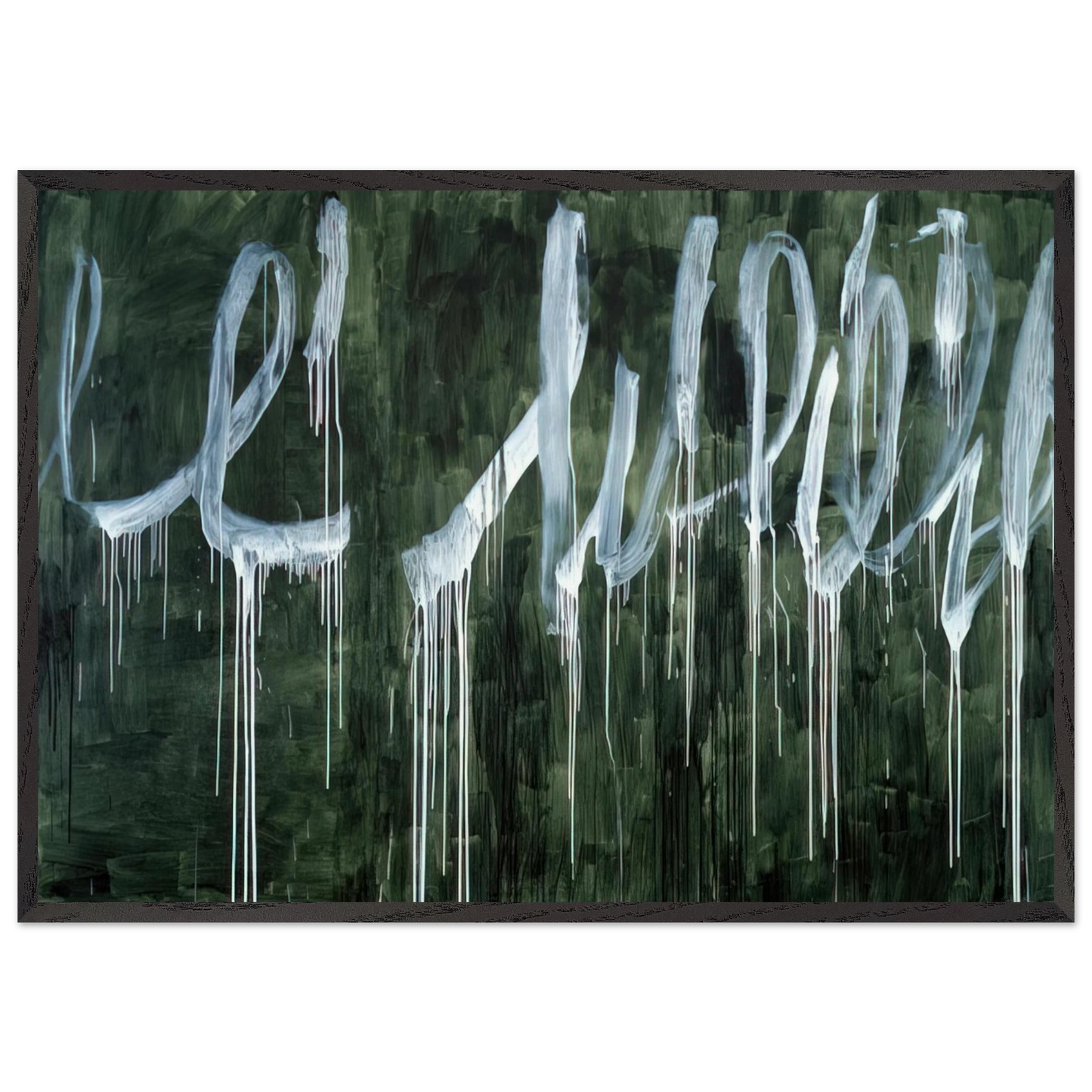 III Notes From Salalah Note I - Cy Twombly Framed Art Print – Black Wooden Frame - Default Title - -Framed Art Print