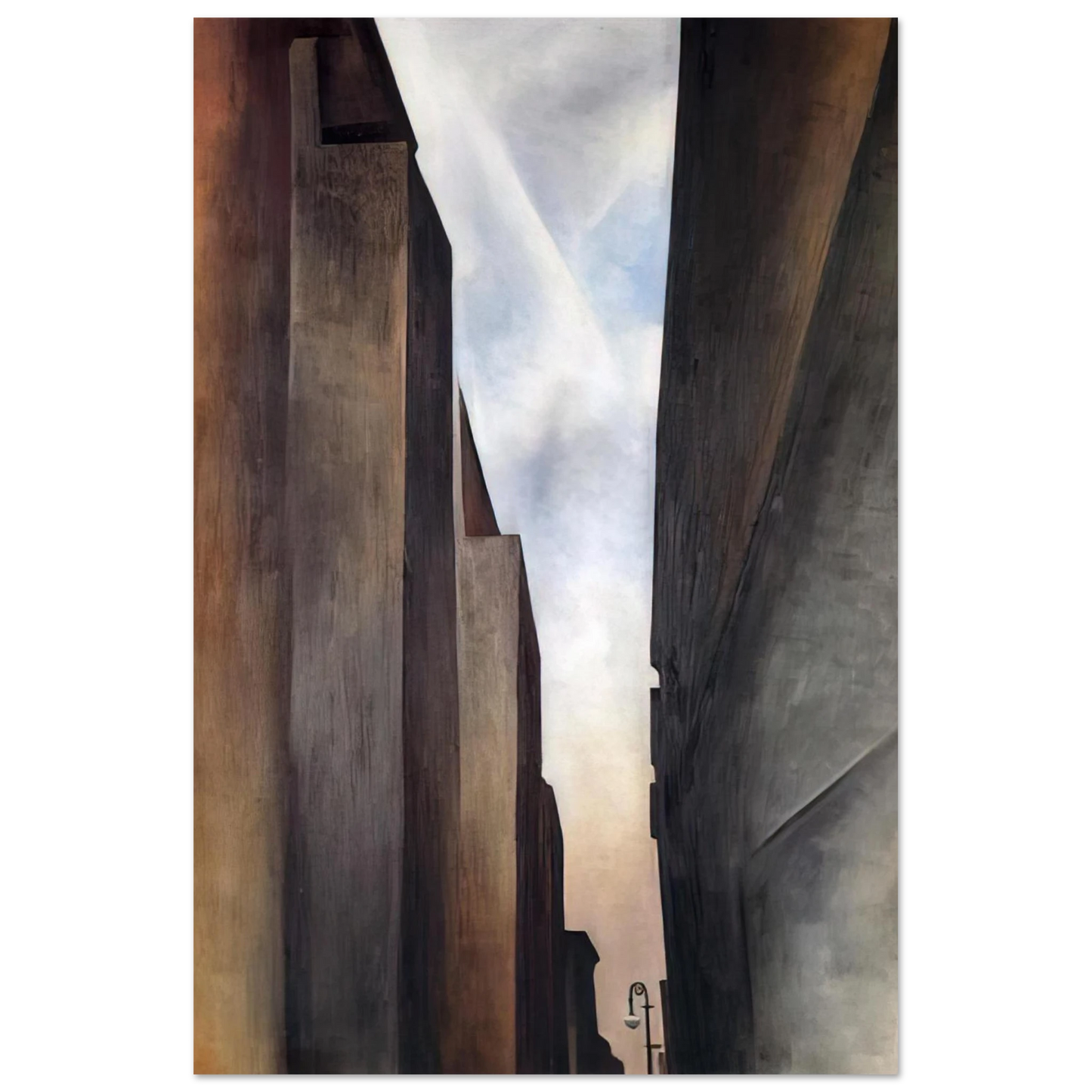 Georgia O'Keeffe - Street of New York II Fine Art Poster - 75x100 cm / 30x40 inches