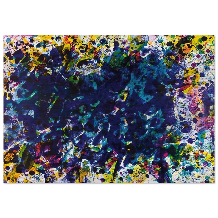 Coral Marine - Sam Francis Brushed Aluminum Print - 70x100 cm / 28x40 inches | Sam Francis Aluminum Print | Sam Francis Prints