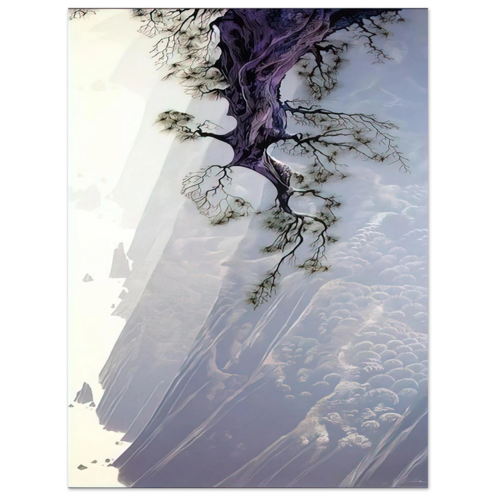 Eyvind Earle - Mountain Rise 75x100 cm / 30x40inches Fine Art Poster