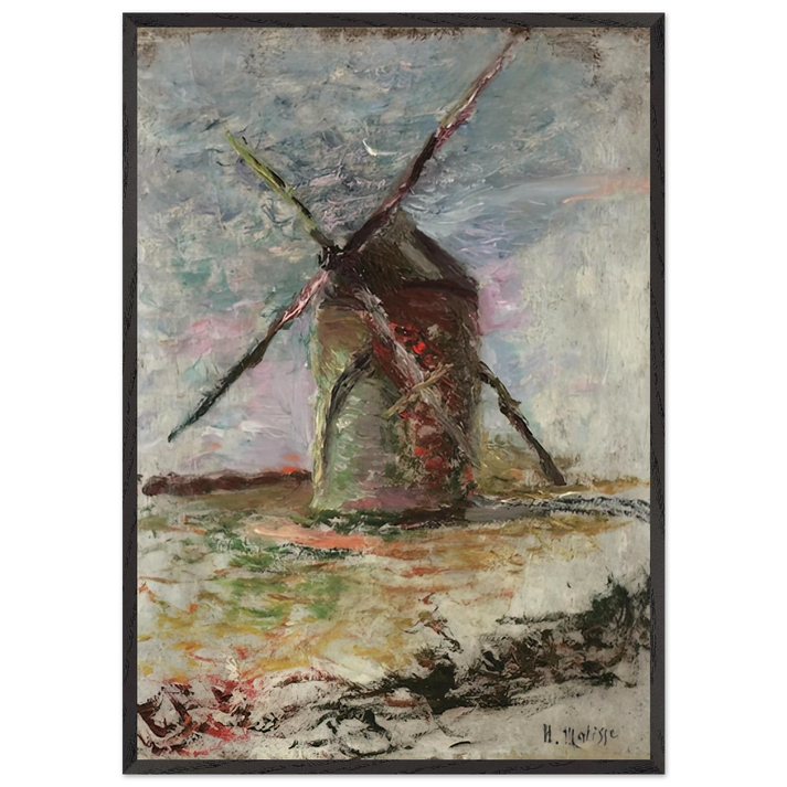 MOULIN 1897 - Henri Matisse 70x100 cm / 28x40 inches Framed Art Print – Black Wooden Frame