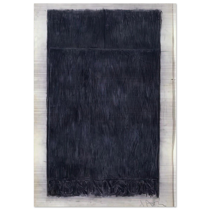 TENNYSON 1959 - Jasper Johns Brushed Aluminum Print - 70x100 cm / 28x40 inches | Jasper Johns Aluminum Print | Jasper Johns Prints