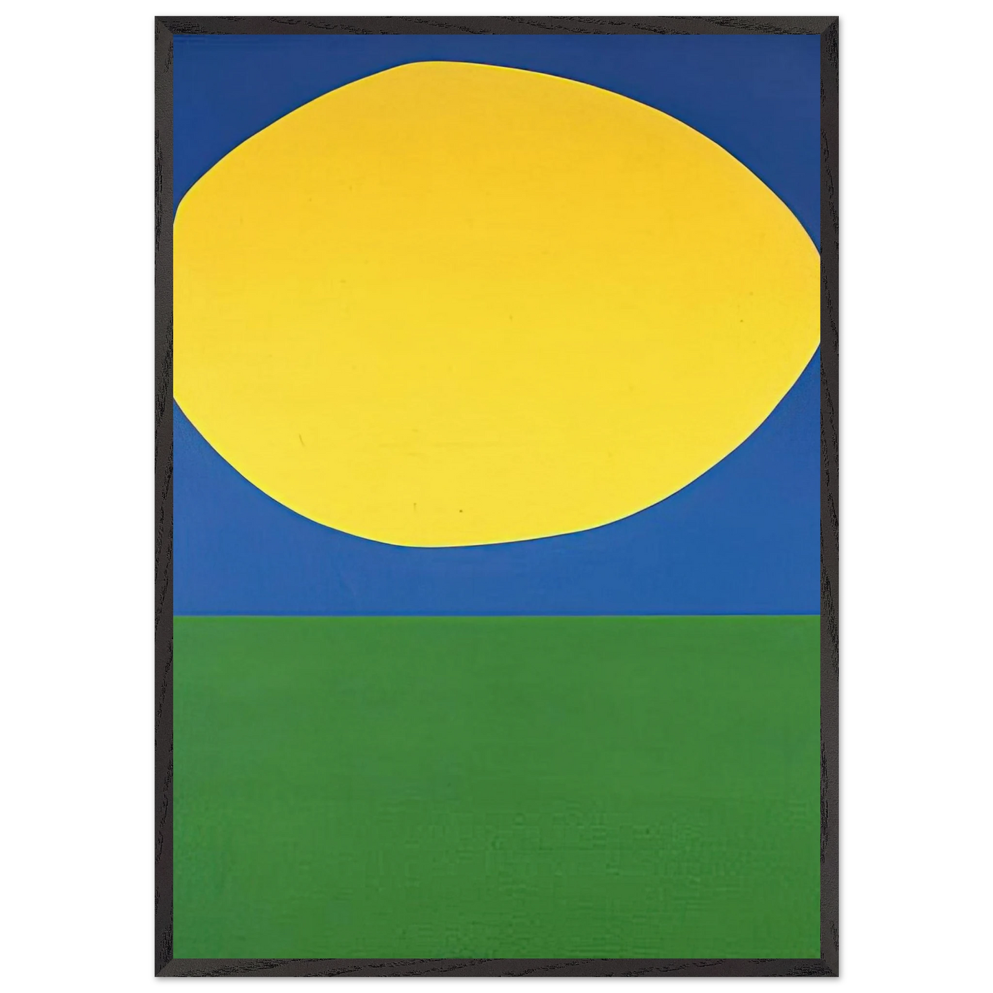 High Yellow - Ellsworth Kelly 70x100 cm / 28x40 inches Framed Art Print – Black Wooden Frame
