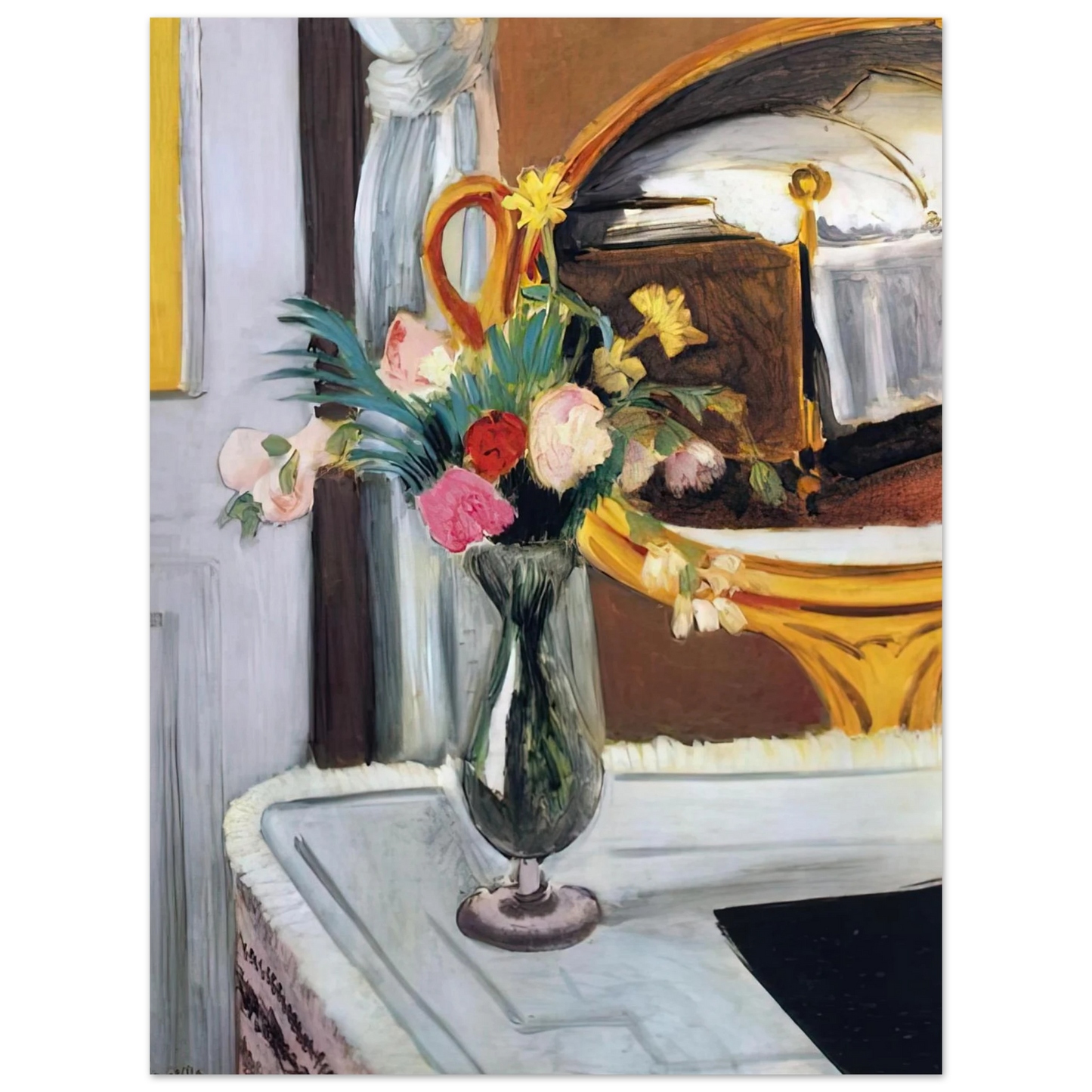 Henri Matisse - THE BED IN THE MIRROR Fine Art Poster - Default Title