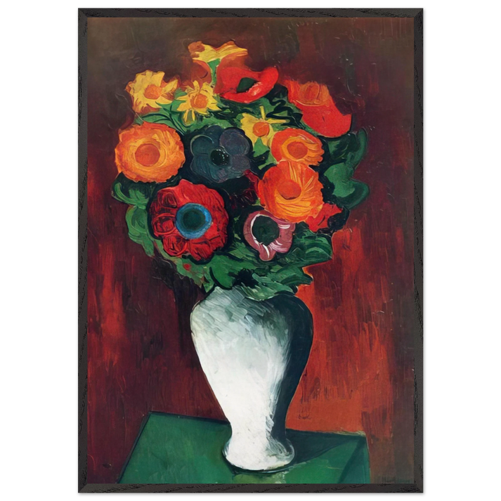 NOT IDENTIFIED 10 N2 - Moise Kisling 70x100 cm / 28x40 inches Framed Art Print – Black Wooden Frame