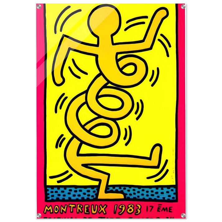 MONTREUX 1983 - Keith Haring Acrylic Print - 70x100 cm / 28x40″ inches