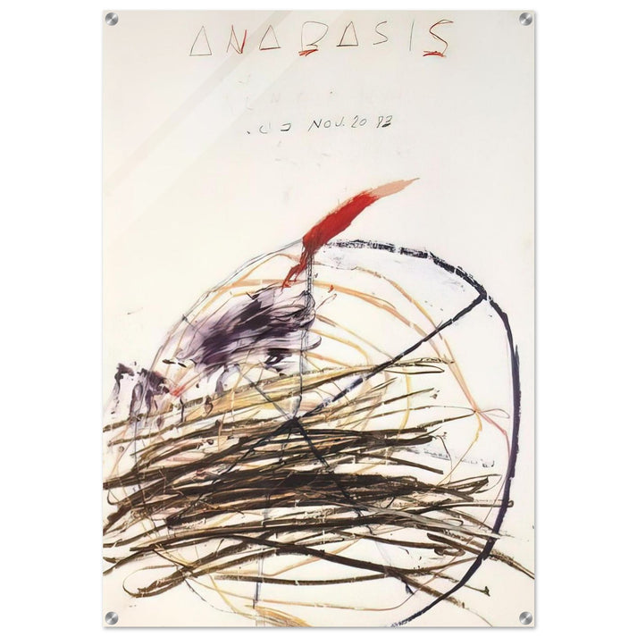 Anabasis Xenephon - Cy Twombly Acrylic Print - 70x100 cm / 28x40″ inches