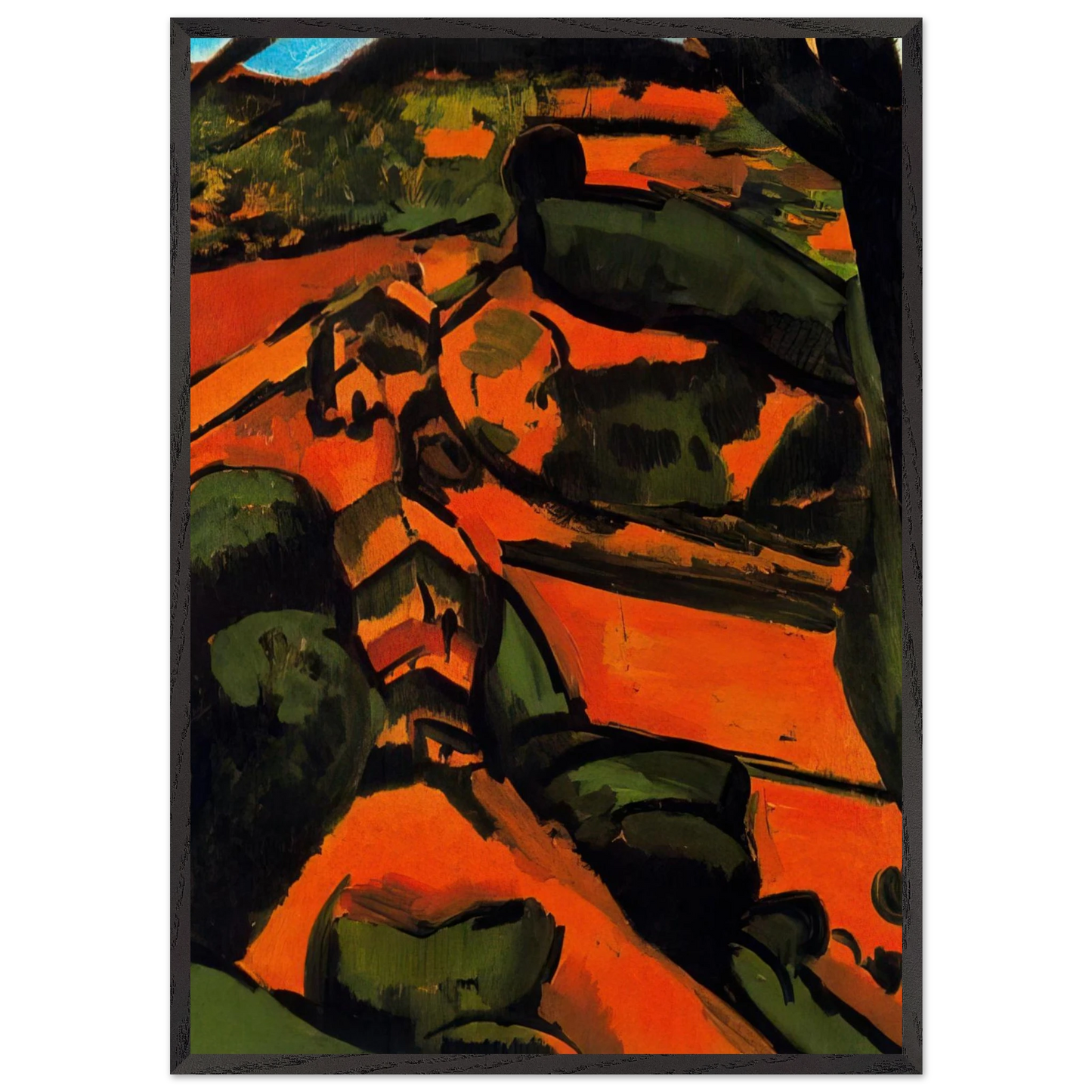 Untitled N18 - Andre Derain Framed Art Print – Black Wooden Frame - Default Title - -Framed Art Print