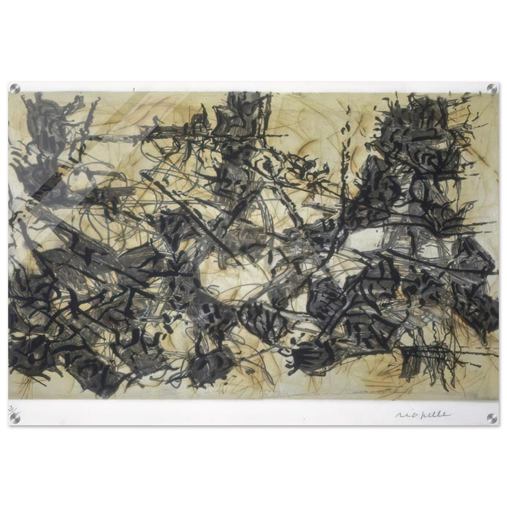 Constructions chimériques - Jean-Paul Riopelle Acrylic Print - 70x100 cm / 28x40″ inches