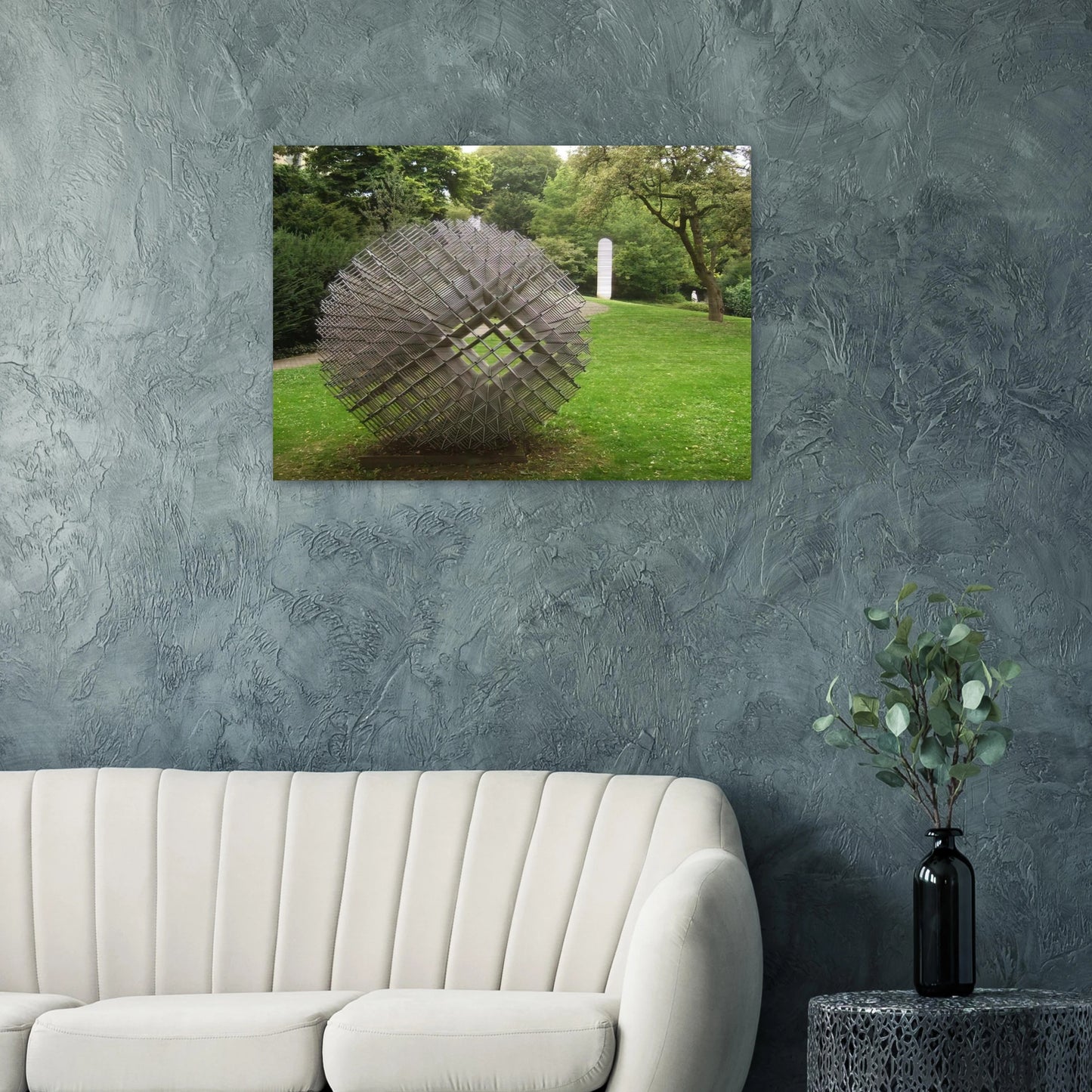 Sphere - Matter - 1962 - Francois Morellet Brushed Aluminum Print - 70x100 cm / 28x40 inches | Francois Morellet Aluminum Print | Francois Morellet Prints