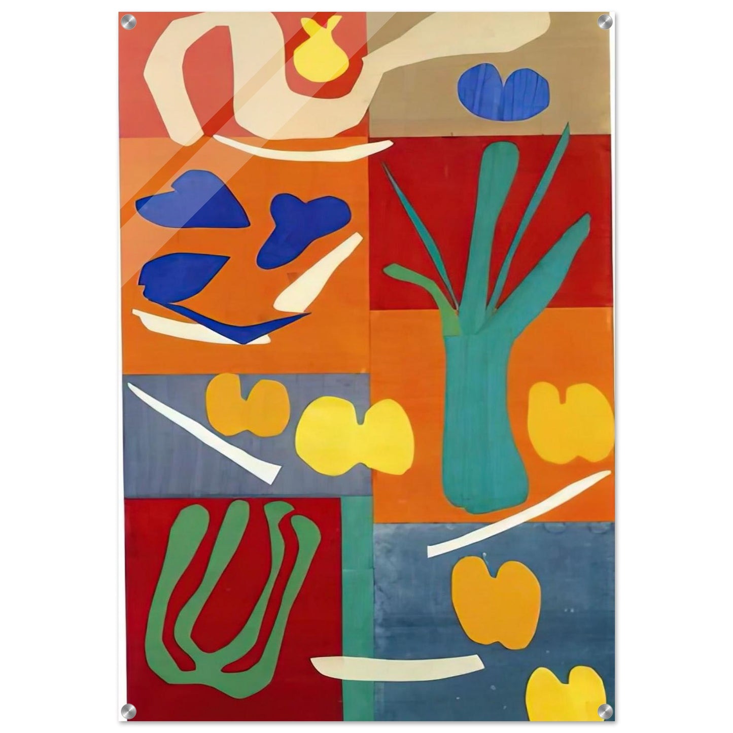 VEGETABLES 1952 - Henri Matisse Acrylic Print - 70x100 cm / 28x40″ inches