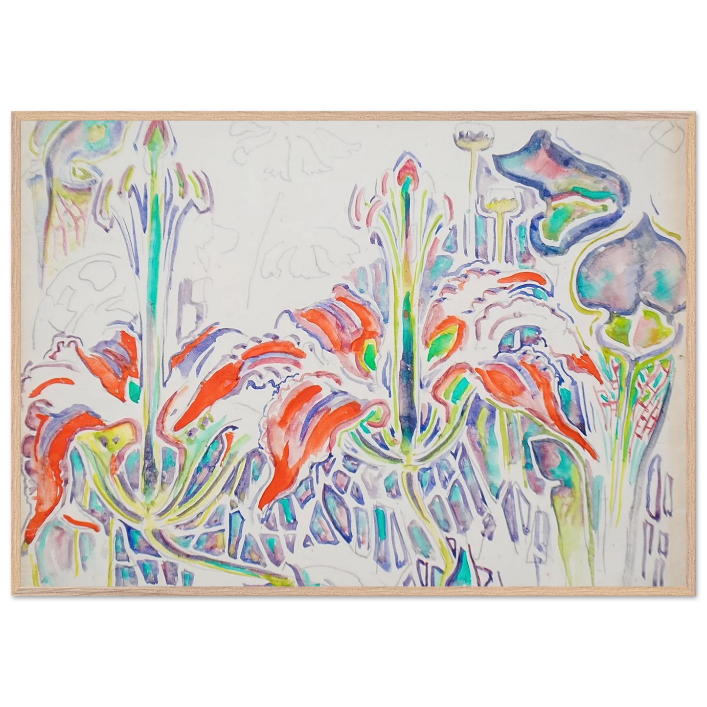 Walter Inglis Anderson - Walter Anderson Wall art - A3 (29.7 x 42 cm) - Premium Wooden Framed Poster With Fine Art Paper-canvas - Wood frame