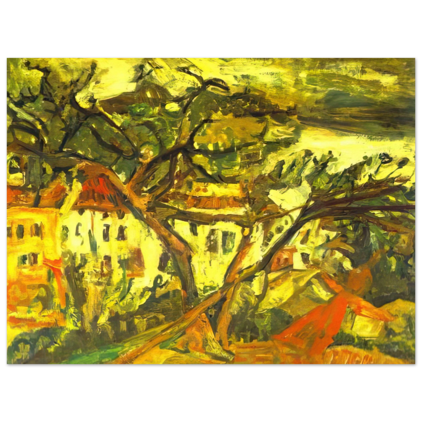 Chaim Soutine - LANDSCAPE OF THE SOUTH OF FRANCE Fine Art Poster - Default Title