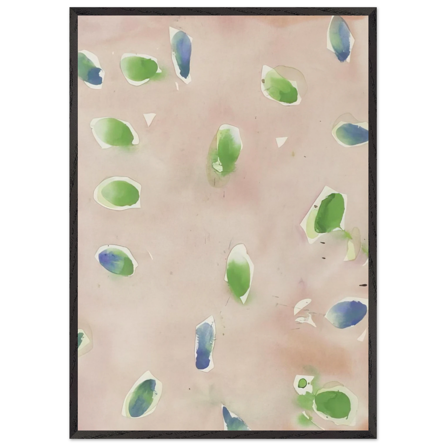 SF48-004 - Sam Francis Framed Art Print – Black Wooden Frame - Default Title - -Framed Art Print