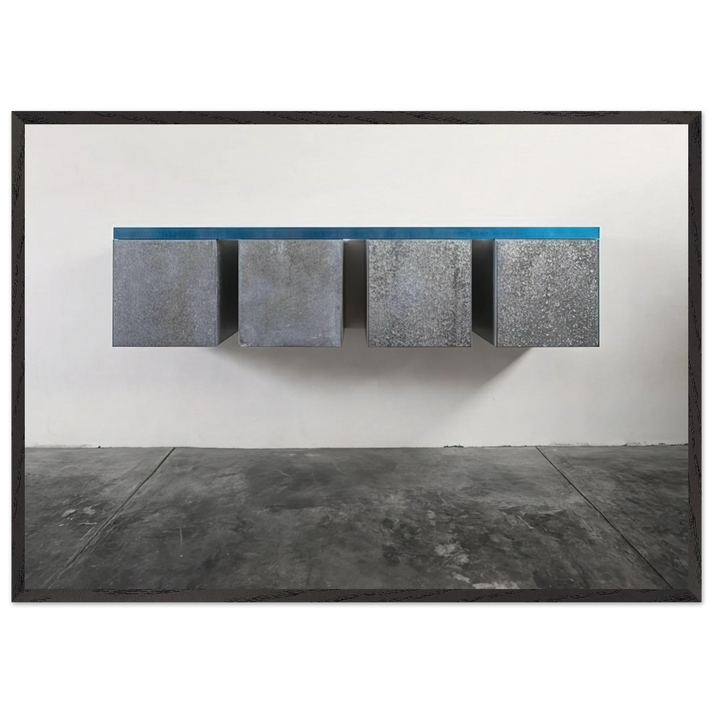 To Susan Buckwalter - 1964 - Donald Judd 70x100 cm / 28x40 inches Framed Art Print – Black Wooden Frame