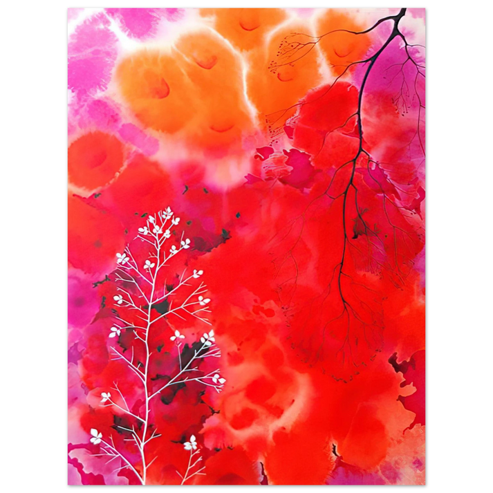 Eyvind Earle - Flower Fantasy 75x100 cm / 30x40inches Fine Art Poster