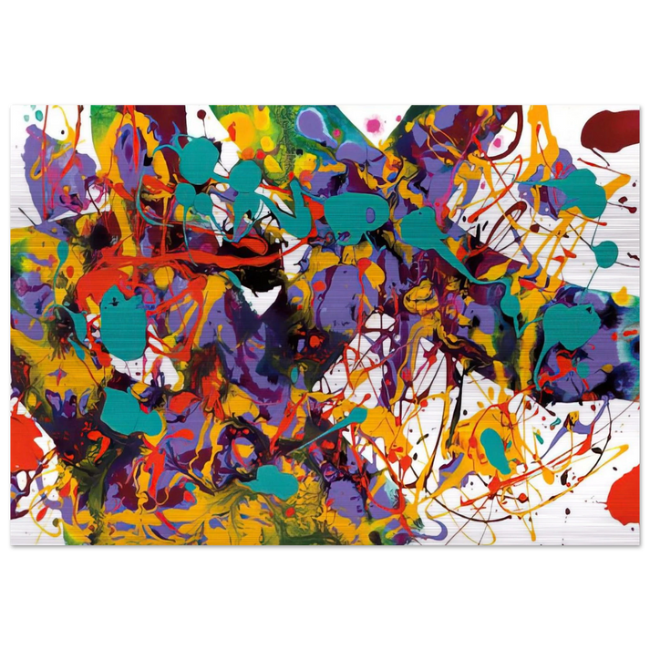 Untitled SFP94-35 SFF 1711 - Sam Francis Brushed Aluminum Print - 70x100 cm / 28x40 inches | Sam Francis Aluminum Print | Sam Francis Prints
