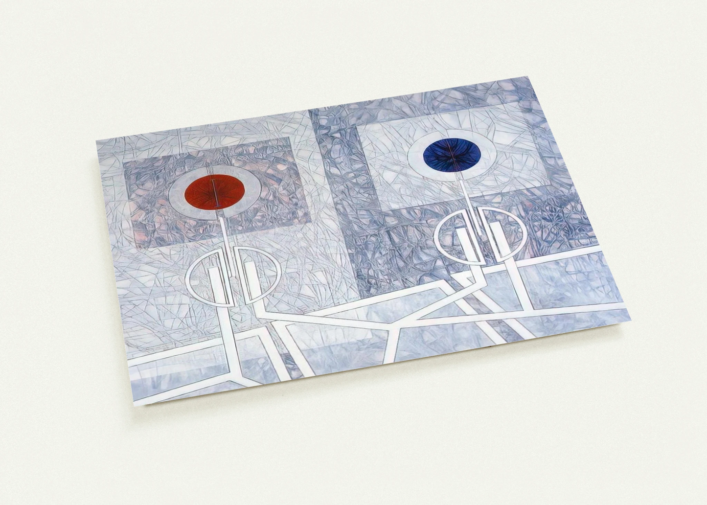 Lumiere - 1968 By Jimmy Ernst Pack of 10 Post Cards | Jimmy Ernst Post Cards | A6 (10.5 x 14.8 cm) - 4.1 x 5.8 inches