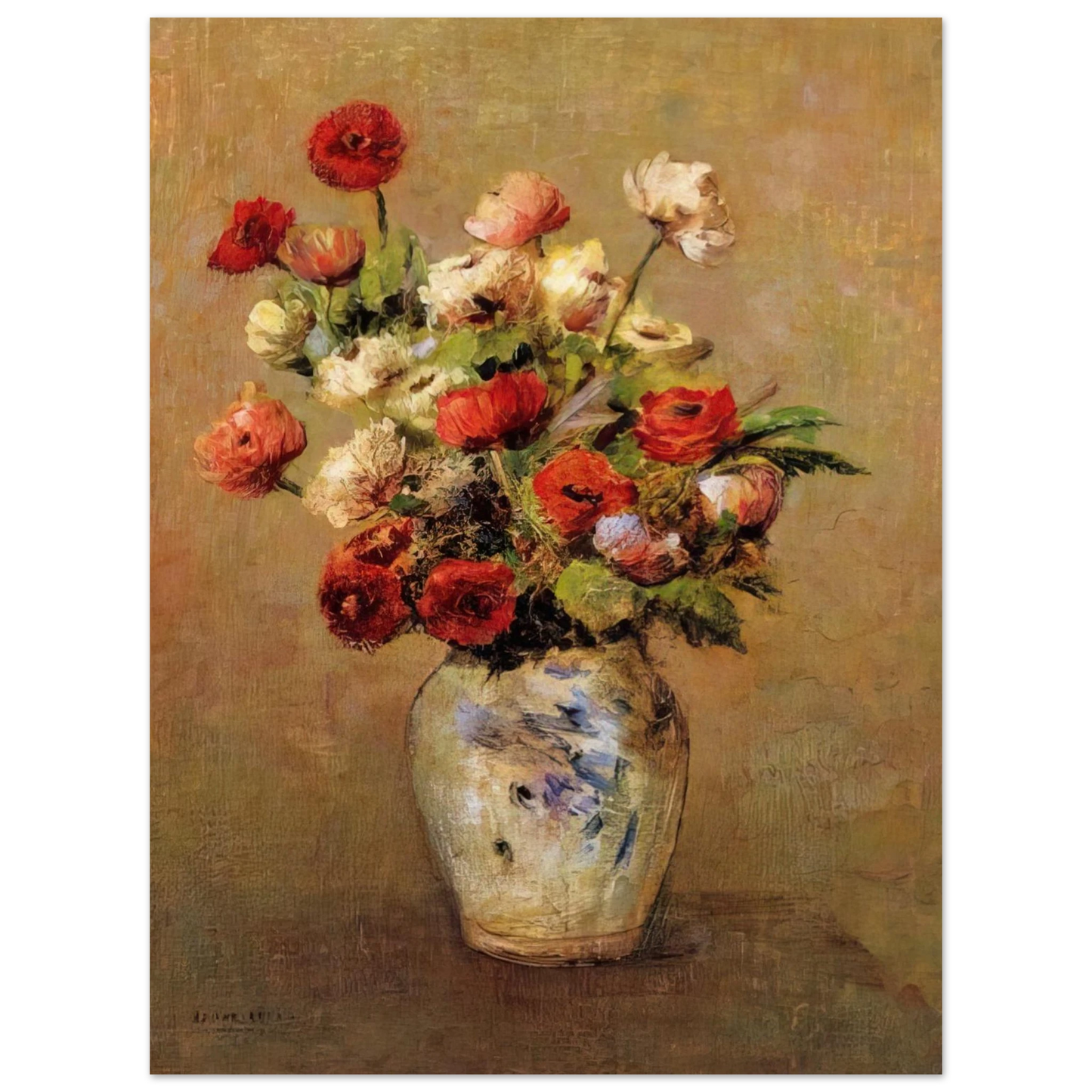 Odilon Redon - BOUQUET OF FLOWERS Fine Art Poster - Default Title