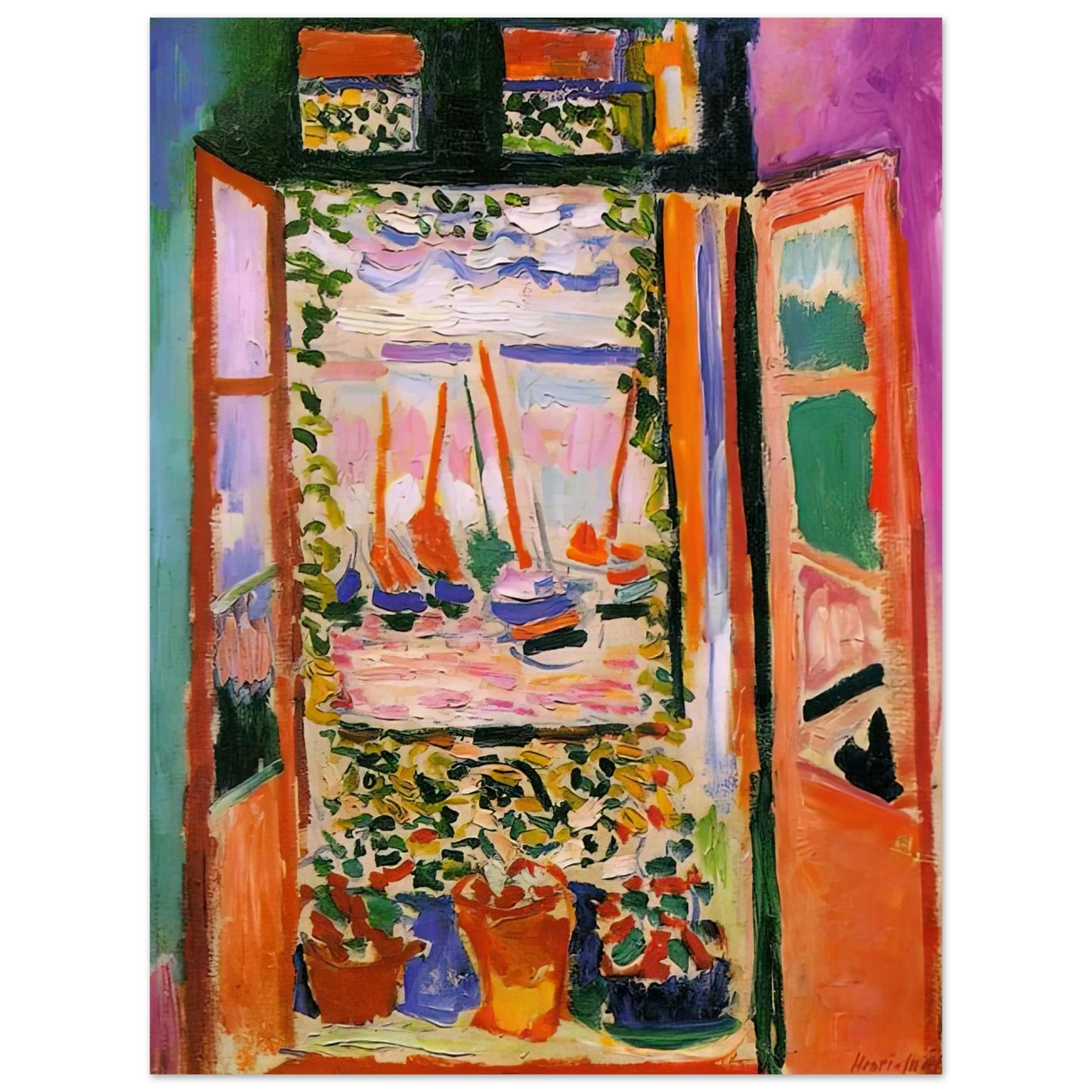 Henri Matisse - OPEN WINDOW COLLIOURE 1905 Fine Art Poster - Default Title