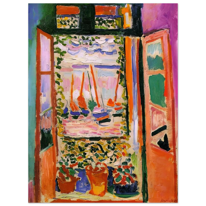Henri Matisse - OPEN WINDOW COLLIOURE 1905 75x100 cm / 30x40inches Fine Art Poster