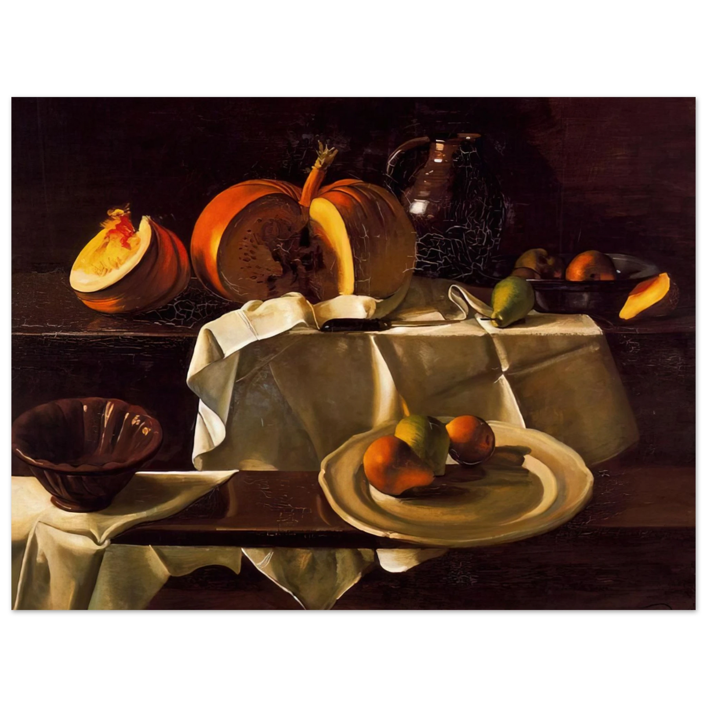 Andre Derain - THE STILL LIFE WITH PUMPKIN 1939 Fine Art Poster - Default Title