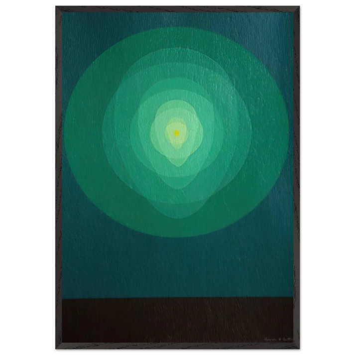 Icon Pyrophorous - 1969 - Clarence Holbrook Carter 70x100 cm / 28x40 inches Framed Art Print – Black Wooden Frame