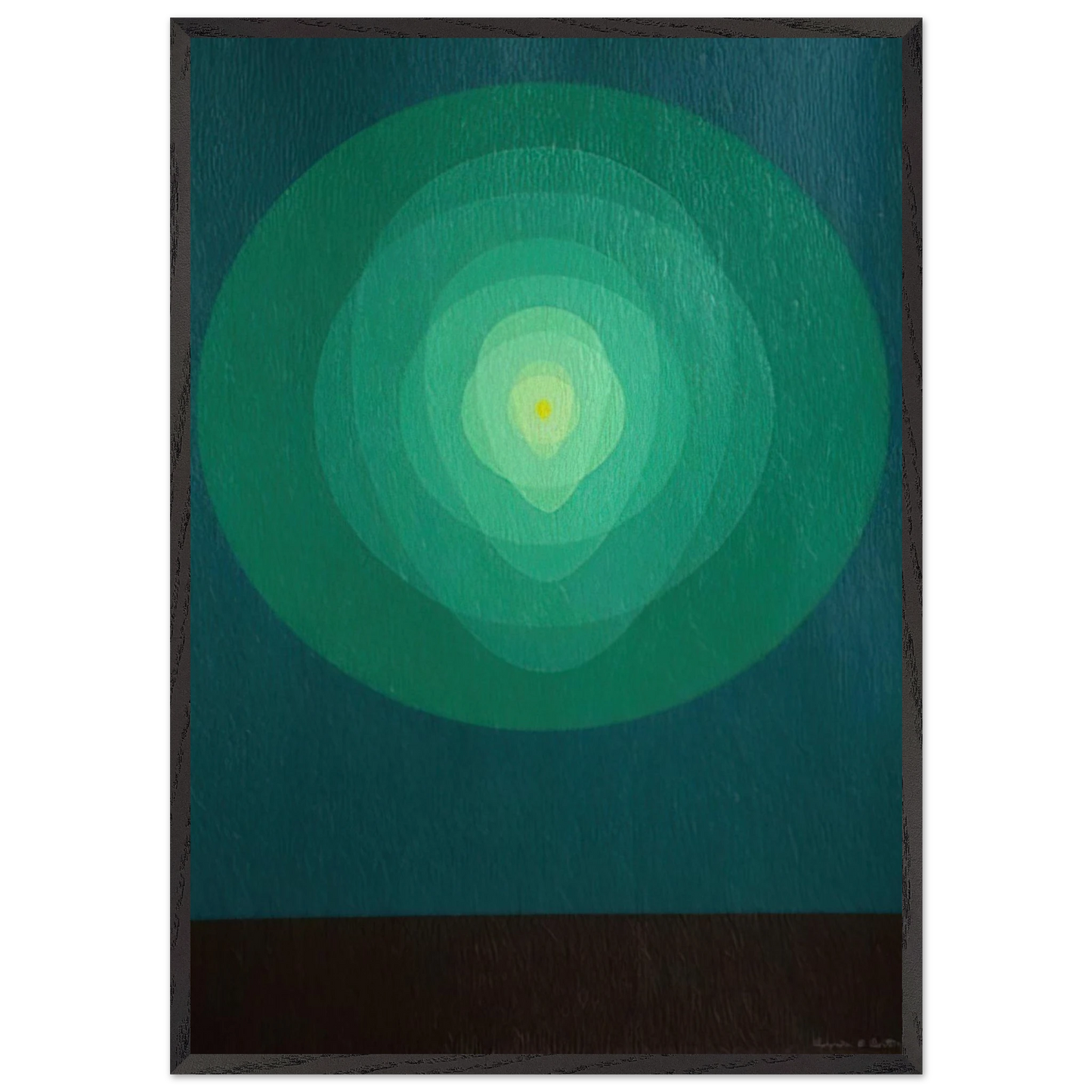 Icon Pyrophorous - 1969 - Clarence Holbrook Carter 70x100 cm / 28x40 inches Framed Art Print – Black Wooden Frame