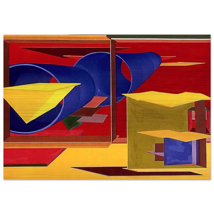 Pachinko - Al Held Brushed Aluminum Print - 70x100 cm / 28x40 inches | Al Held Aluminum Print | Al Held Prints