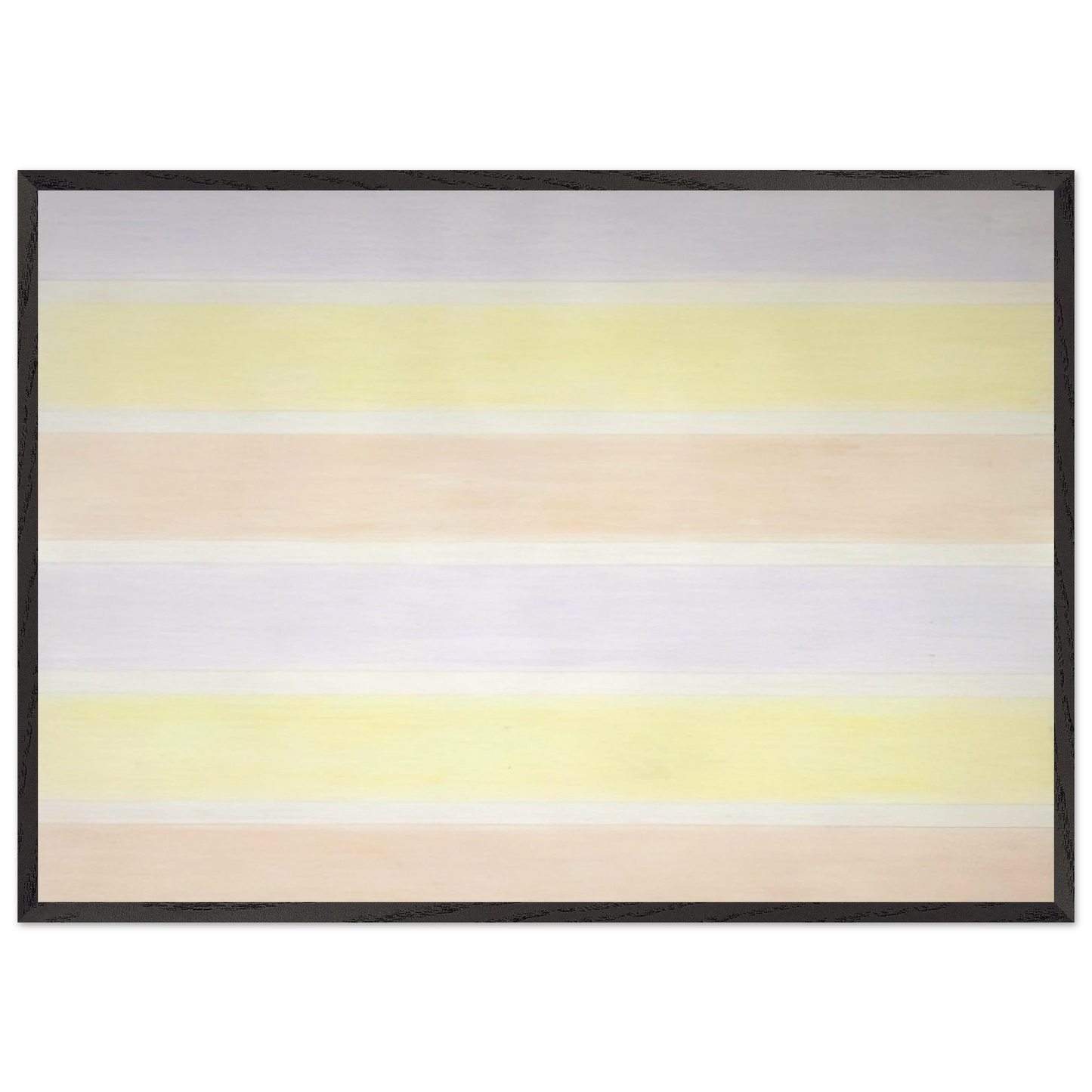 Untitled 6 N1 - Agnes Martin Framed Art Print – Black Wooden Frame - Default Title - -Framed Art Print