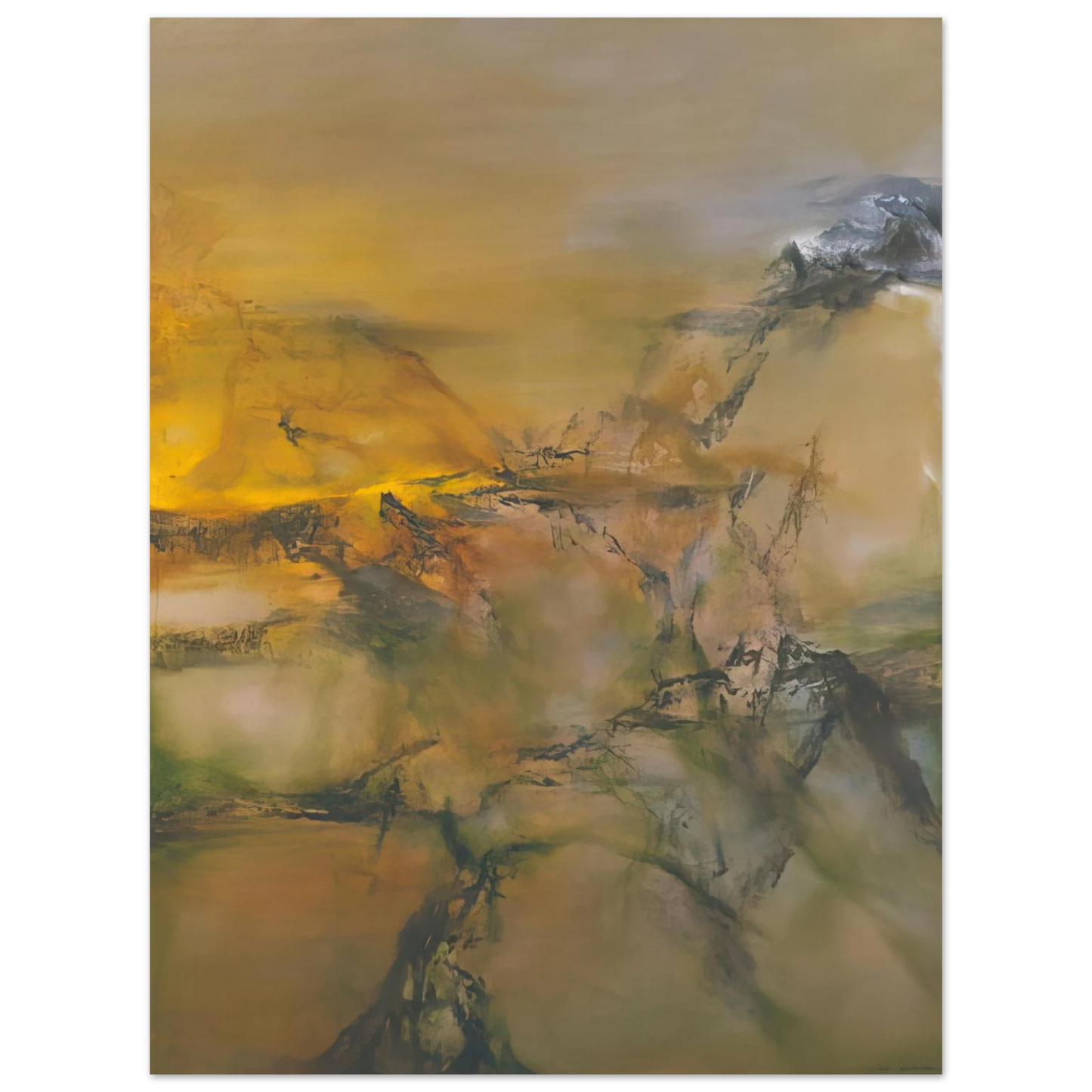 Zao Wou-Ki - 1 07 2001 2001 Fine Art Poster - Default Title