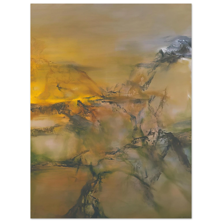 Zao Wou-Ki - 1 07 2001 2001 75x100 cm / 30x40inches Fine Art Poster