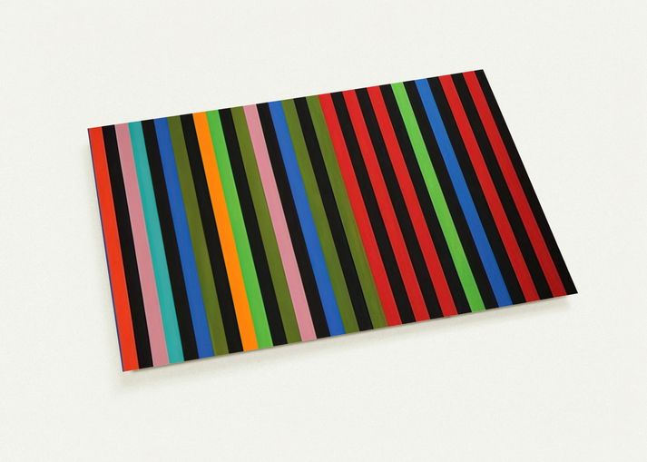 Firebox - 1964 By Gene Davis Pack of 10 Post Cards | Gene Davis Post Cards | A6 (10.5 x 14.8 cm) - 4.1 x 5.8 inches