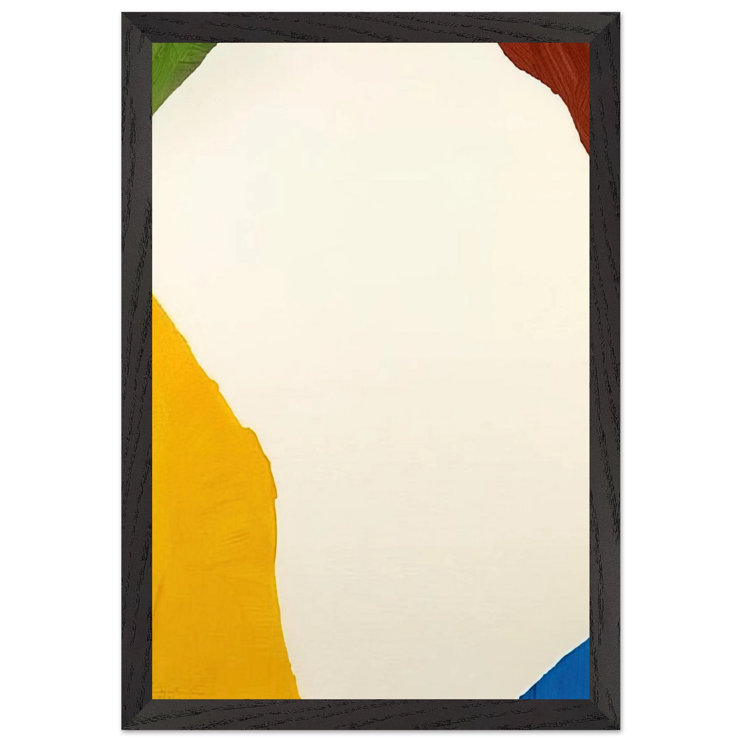 Helen Frankenthaler - Wind Directions - 1970 Wall art - 20x25 cm / 8x10 inches - Premium Wooden Framed Poster With Fine Art Paper - White frame