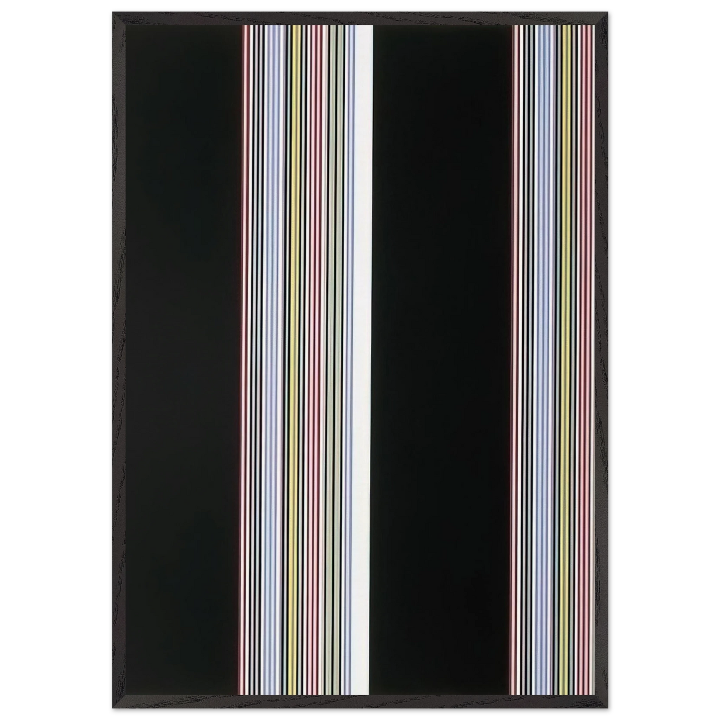 Smithsonian Resident Associates Program 1985 20th Anniversary Poster - 1985 - Gene Davis Framed Art Print – Black Wooden Frame - Default Title - -Framed Art Print