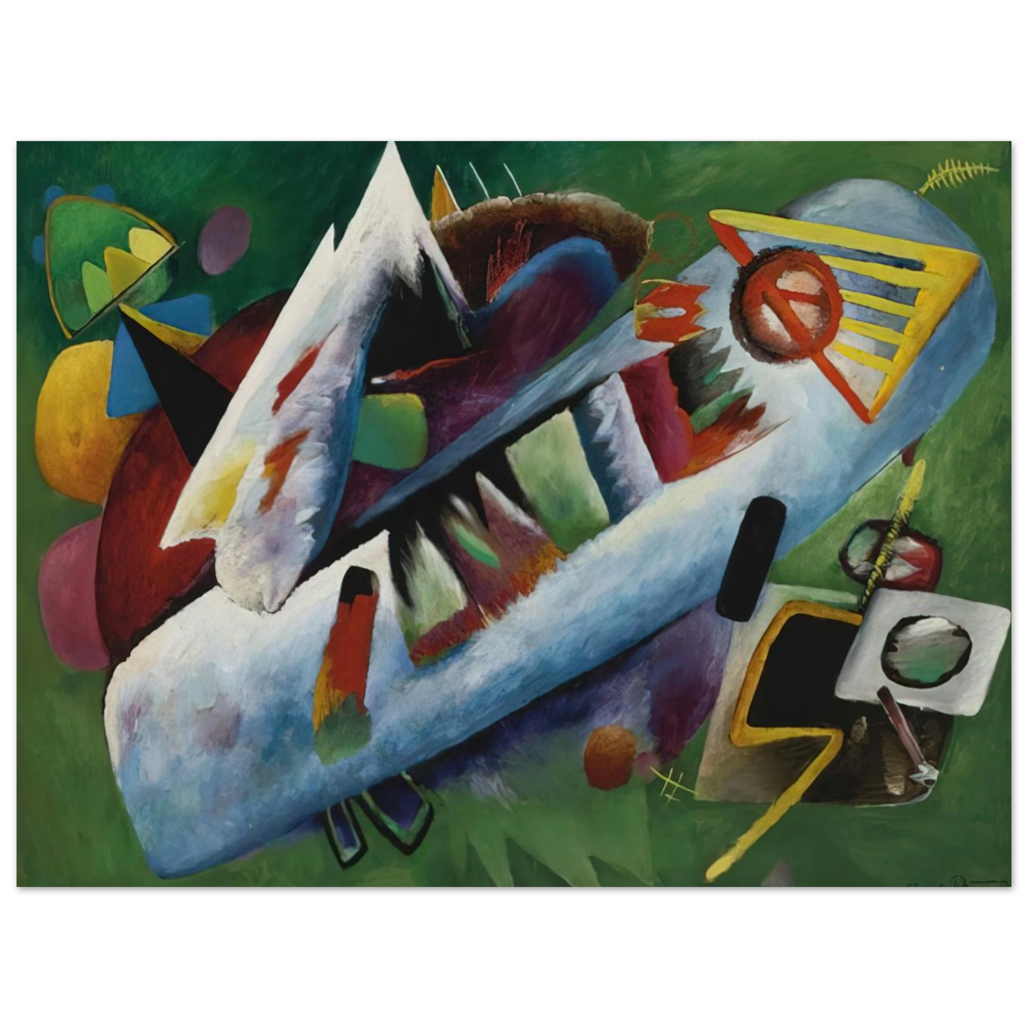 Rudolf Bauer - CONCENTRIC 1925 Fine Art Poster - Default Title