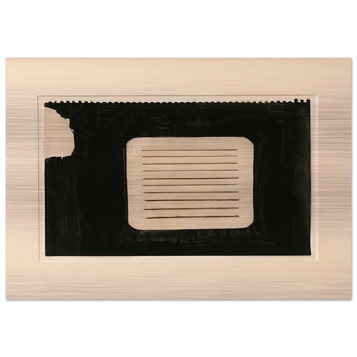 Untitled - 1962 - Donald Judd Brushed Aluminum Print - 70x100 cm / 28x40 inches | Donald Judd Aluminum Print | Donald Judd Prints