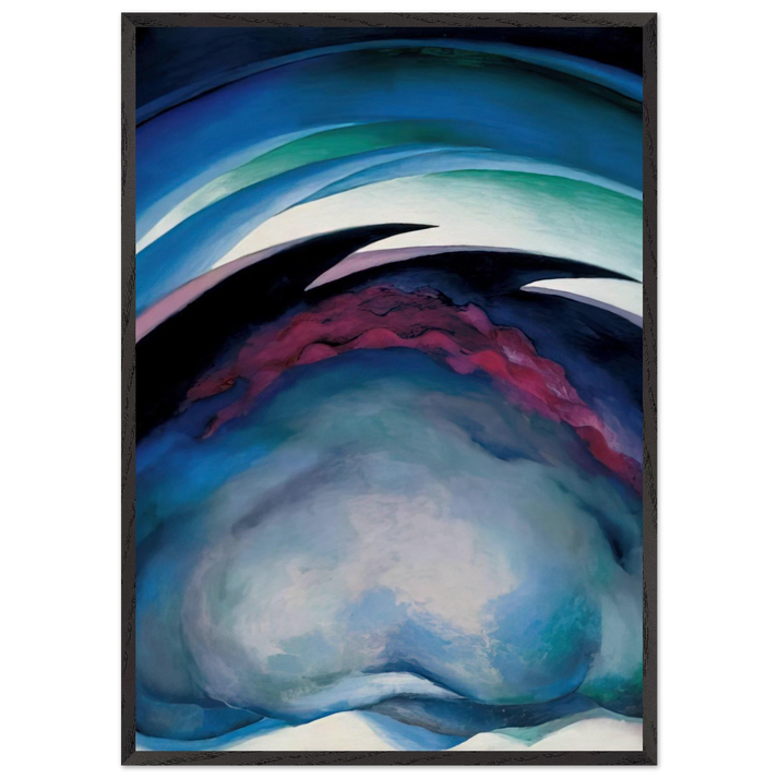 From the Plains I - Georgia OKeeffe 70x100 cm / 28x40 inches Framed Art Print – Black Wooden Frame