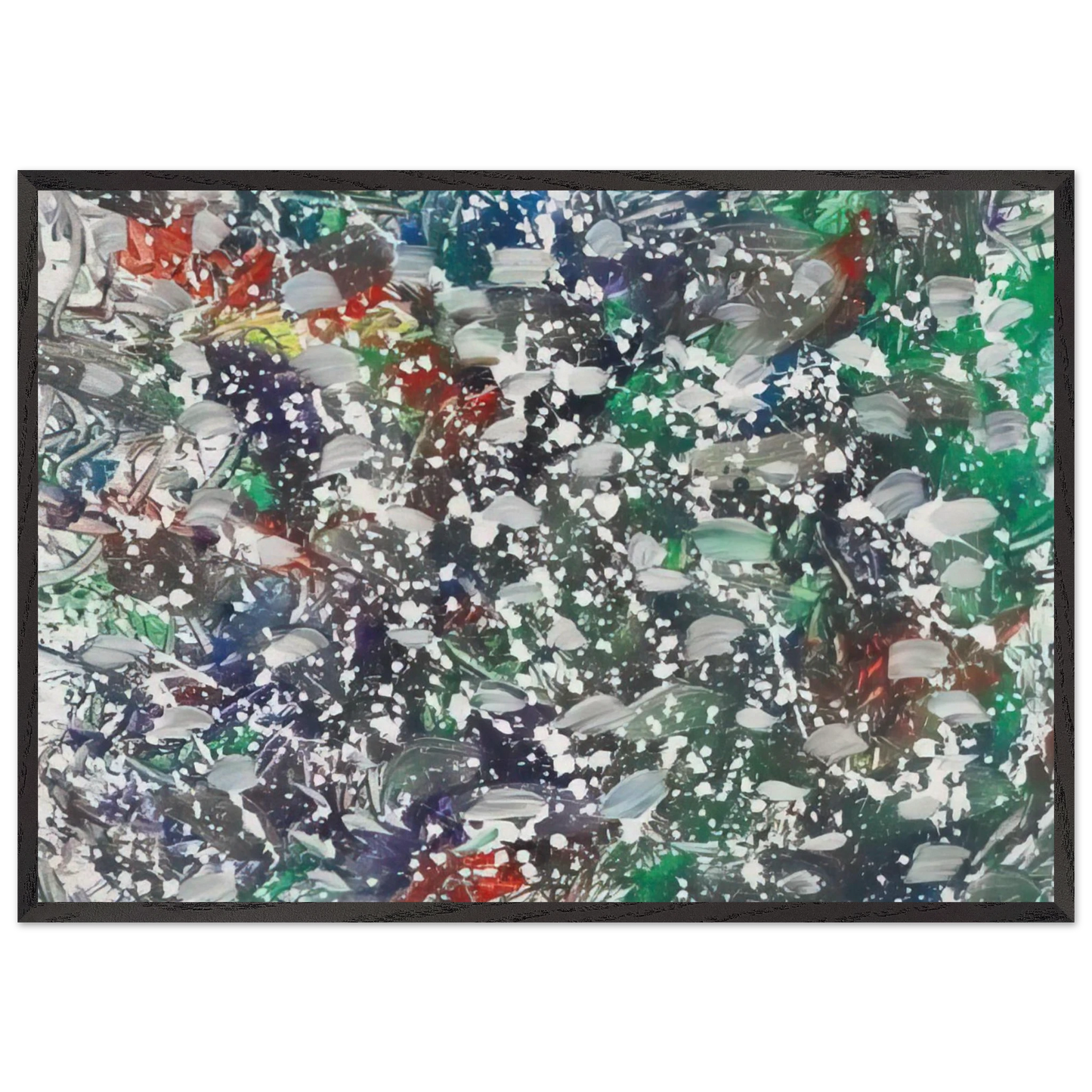 Neigeoliale - Marcel Barbeau Framed Art Print – Black Wooden Frame - Default Title - -Framed Art Print