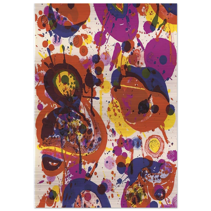 Untitled from Pasadena Box Lembark L57 - Sam Francis Brushed Aluminum Print - 70x100 cm / 28x40 inches | Sam Francis Aluminum Print | Sam Francis Prints