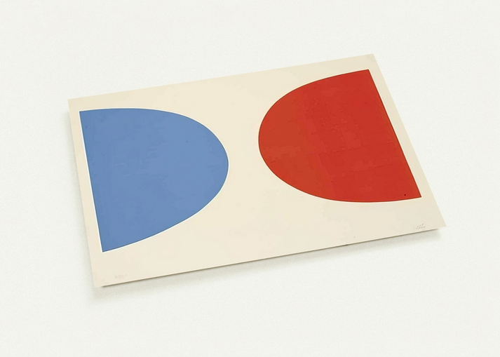 Blue and Orange By Ellsworth Kelly Pack of 10 Post Cards | Ellsworth Kelly Post Cards | A6 (10.5 x 14.8 cm) - 4.1 x 5.8 inches