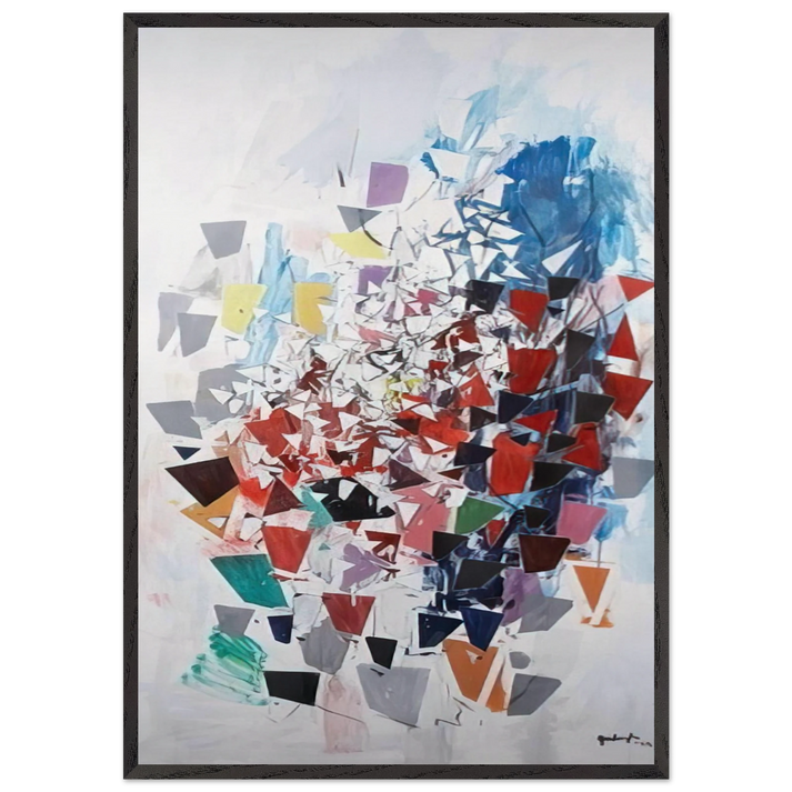 Soaring I - 1994 - Robert Goodnough 70x100 cm / 28x40 inches Framed Art Print – Black Wooden Frame