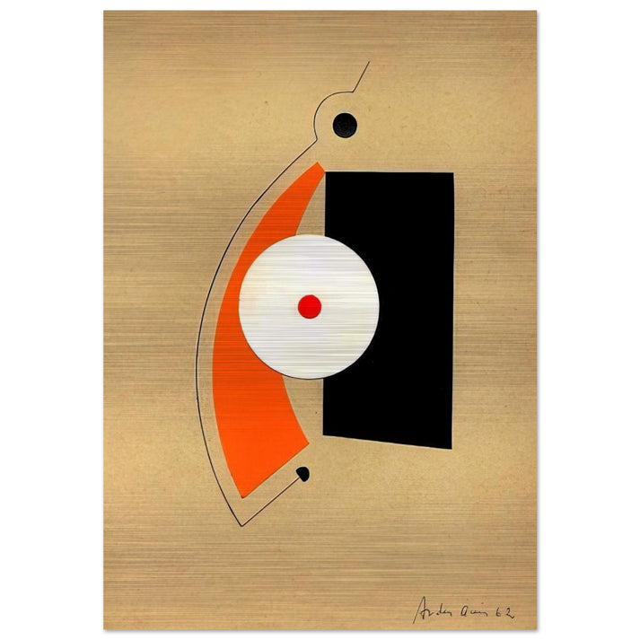 Untitled - 1962 - Carmelo Arden Quin Brushed Aluminum Print - 70x100 cm / 28x40 inches | Carmelo Arden Quin Aluminum Print | Carmelo Arden Quin Prints