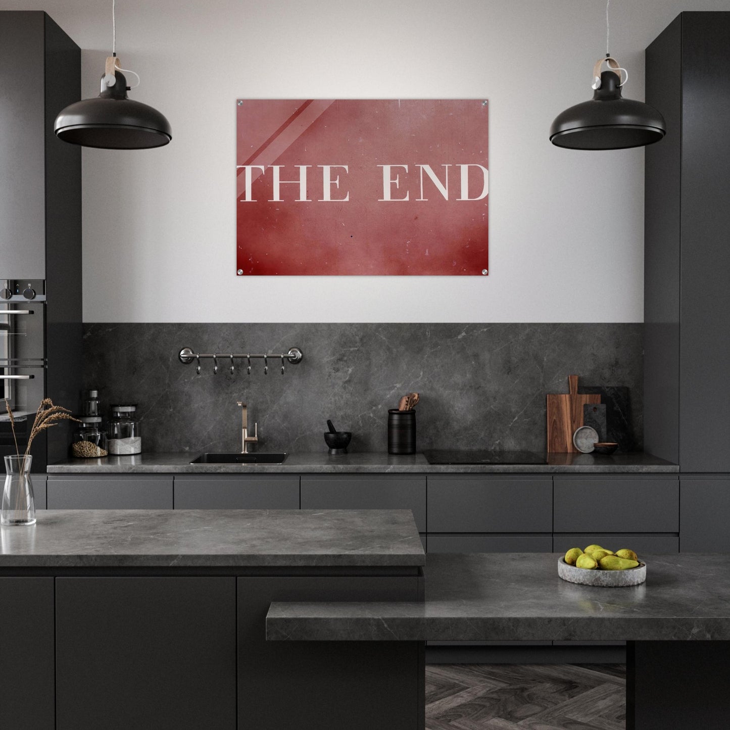 THE END 28 2003 - Edward Ruscha Acrylic Print - 70x100 cm / 28x40″ inches