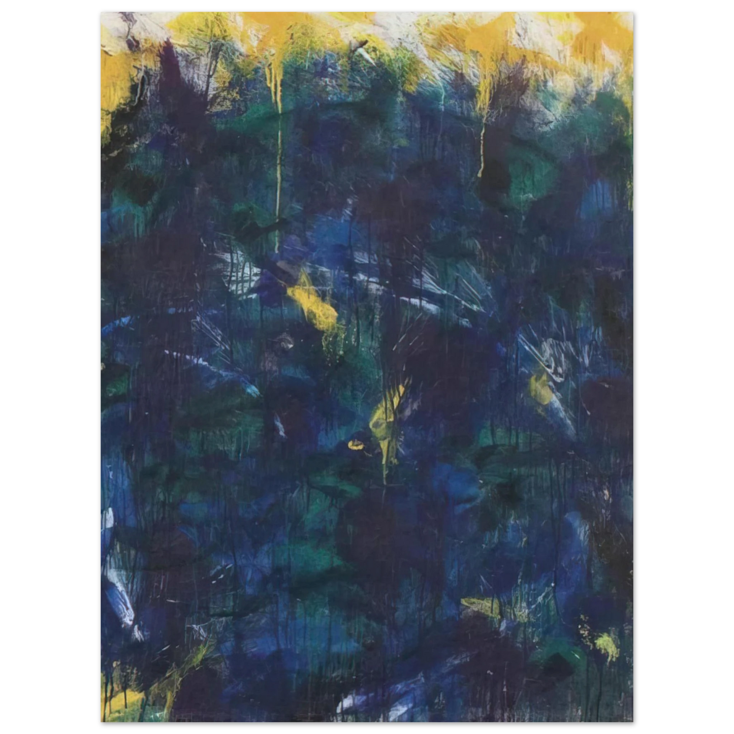 Norman Bluhm - Green Frost - 1957 Fine Art Poster - Default Title